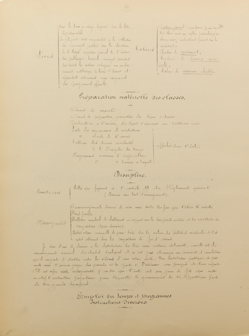Manuscrit original de Martin Eugène Legrand, feuillet 30/36